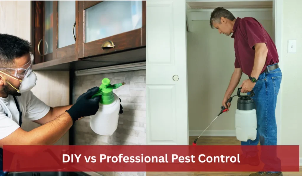 one side is a professional pest control expert, and the other side is a person doing it himself.