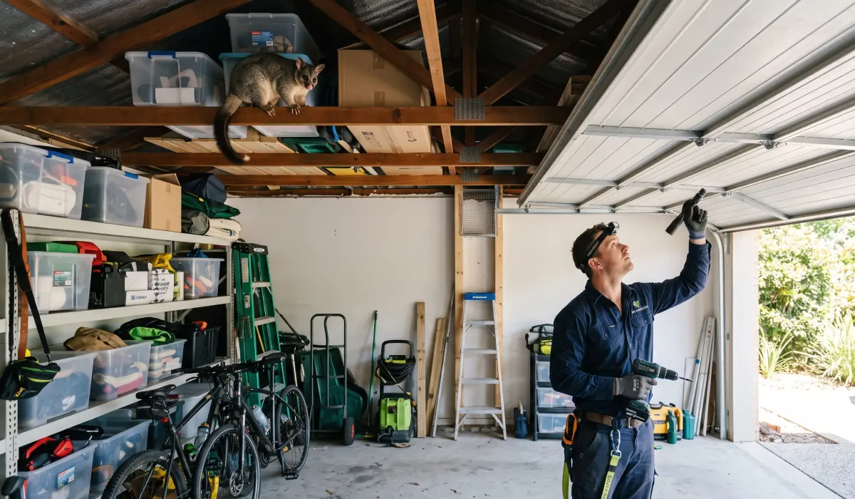 How to Get Rid of a Possum in Your Garage