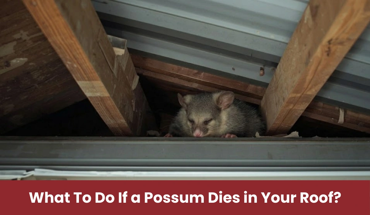 Dead possum inside roof cavity causing bad smell and pest risk